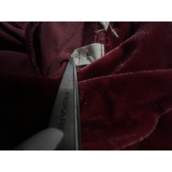 Soft Surroundings Velvet Tunic Mock Neck Women's 2XL Whimsy Maroon - Picture 8 of 10